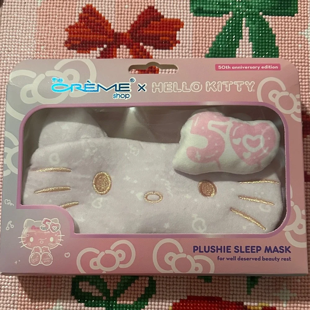 Crème Shop x Hello Kitty Plushie Sleep Mask - Pink